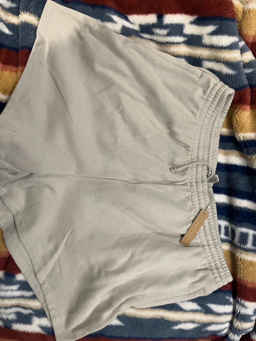NWT SKIMS Light Gray Stone Boyfriend Shorts